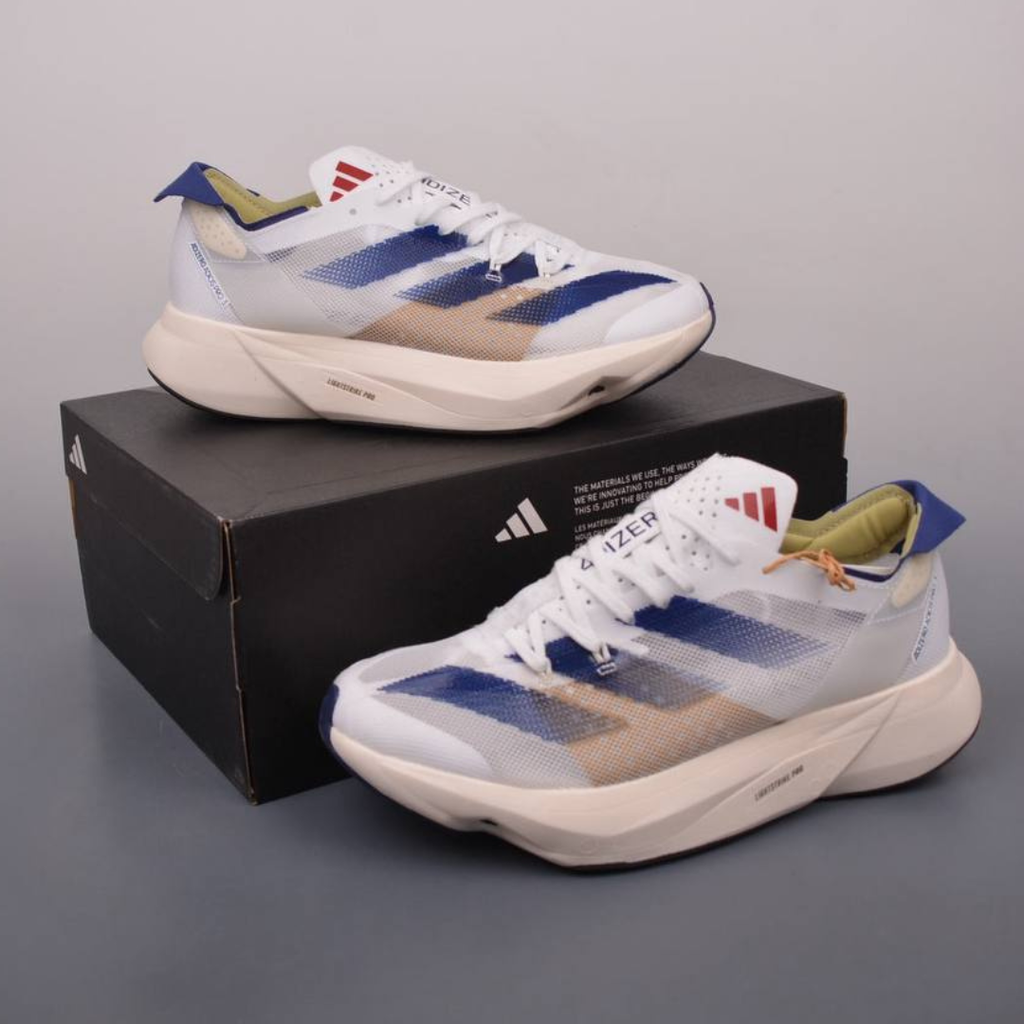 Adidas Adizero Adios Pro 3 - Branco/Azul Escuro