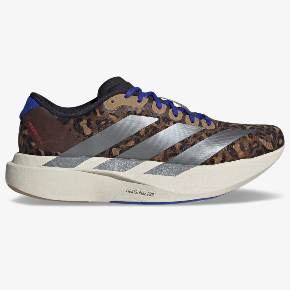 Adidas Adizero EVO SL - Marrom/Cinza Metálico/Azul Lúcido