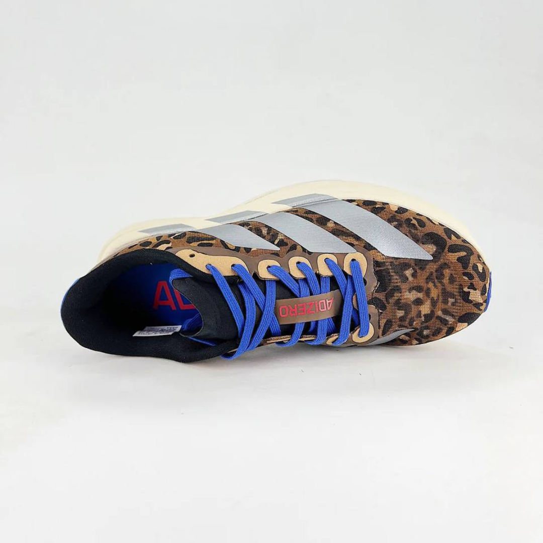 Adidas Adizero EVO SL - Marrom/Cinza Metálico/Azul Lúcido